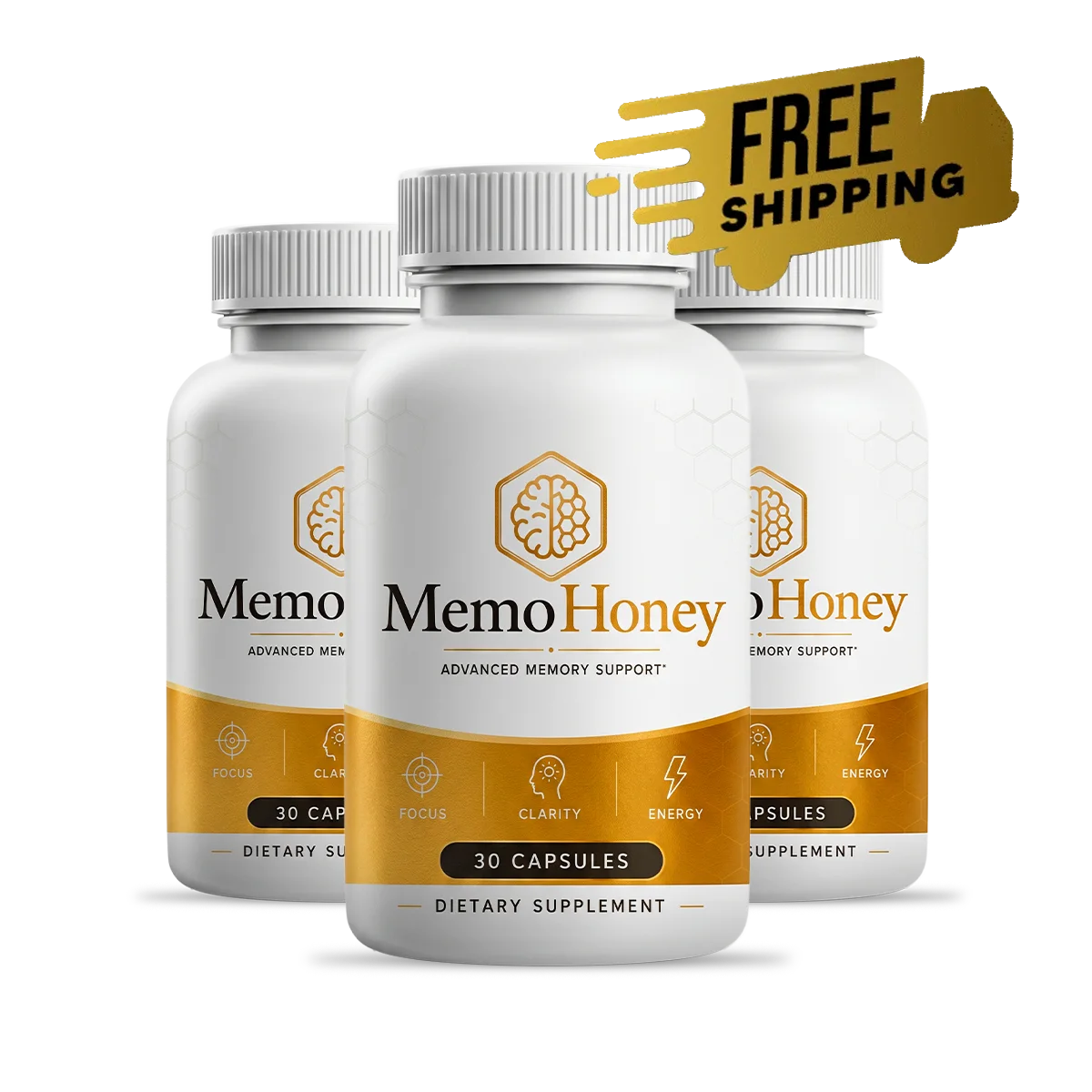 Buy MemoHoney 3 bottle package — 90 day supply, free US shipping