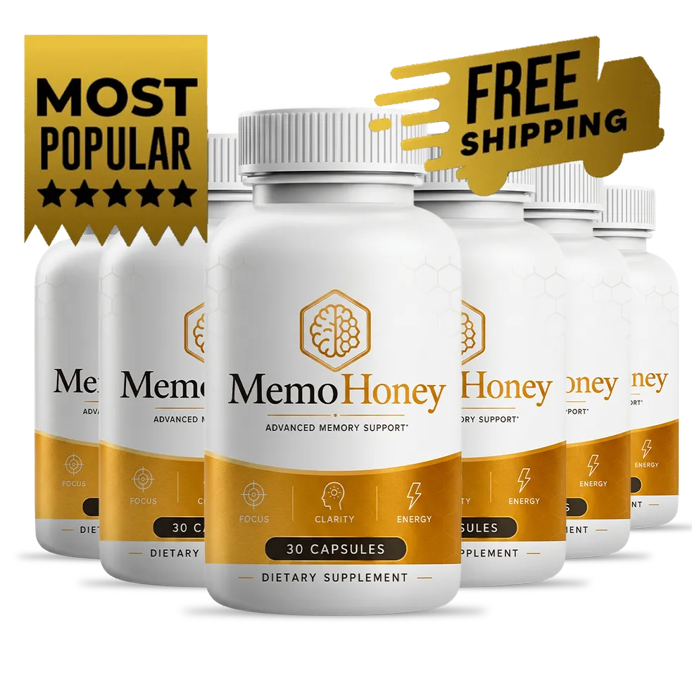 Buy MemoHoney 6 bottle package — best value, free US shipping